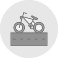 ciclo carril vector icono diseño