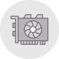 Gpu mining Vector Icon Design