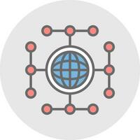 Global network Vector Icon Design