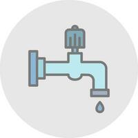 Water faucet Vector Icon Design