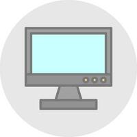 Tv monitor Vector Icon Design