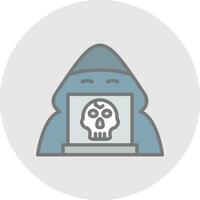 diseño de icono de vector de hacker