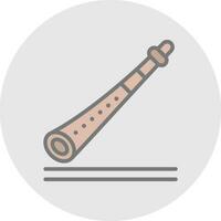 Shakuhachi Vector Icon Design