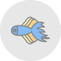 Betta fish Vector Icon Design