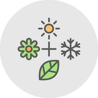 Seasons Vector Icon Design