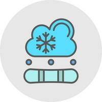 diseño de icono de vector de snowboard