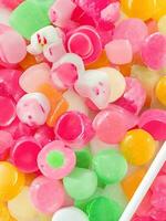 Colorful free photo jelly candy background. AI Generated