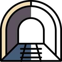 diseño de icono de vector de túnel