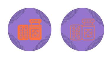 Pills Bottle Vector Icon