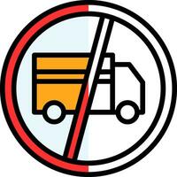 No Trucks Vector Icon Design