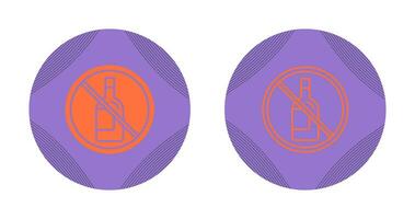 No Alcohol Vector Icon