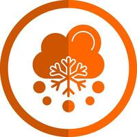 Snowfalling Vector Icon Design