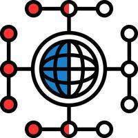 Global network Vector Icon Design