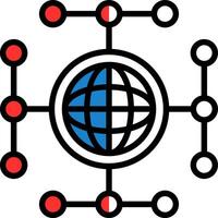 Global network Vector Icon Design