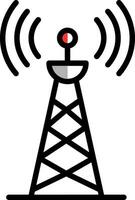 Radio tower Vector Icon Design