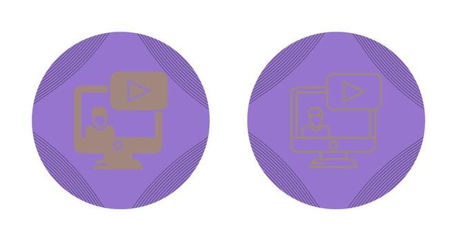 icono de vector de seminario web