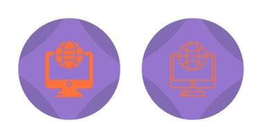 Lcd Globe Vector Icon