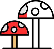 Mushrooms Vector Icon Design