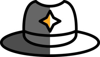 diseño de icono de vector de sombrero