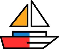 Sailing Vector Icon Design