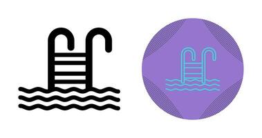 Water Stairs Vector Icon