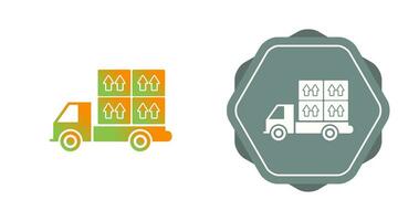 Loaded Truck Vector Icon