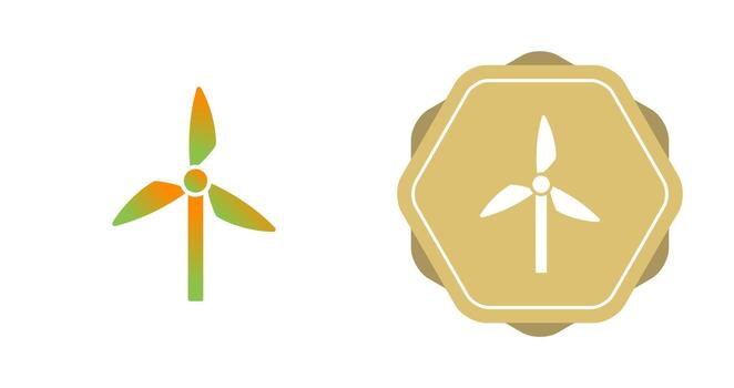 icono de vector de molino de viento