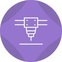 Laser Cutting Machine Vector Icon