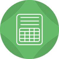 Spreadsheet Vector Icon