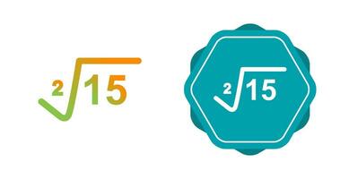 Square Root Vector Icon
