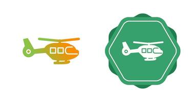 icono de vector de helicóptero