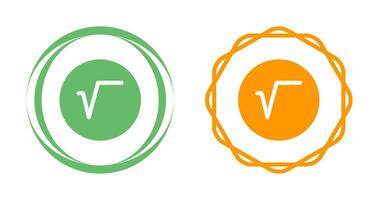 Square Root Symbol Vector Icon