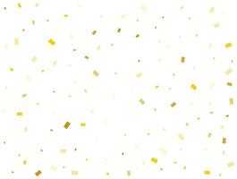 Light Golden Rectangles Confetti Background. Vector illustration