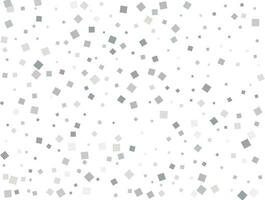 Christmas silver square confetti. Vector illustration