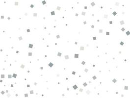 Christmas silver square confetti. Vector illustration