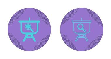 Searching Presentation Vector Icon