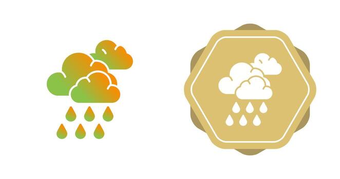 icono de vector de monzón