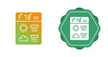 icono de vector de pronóstico