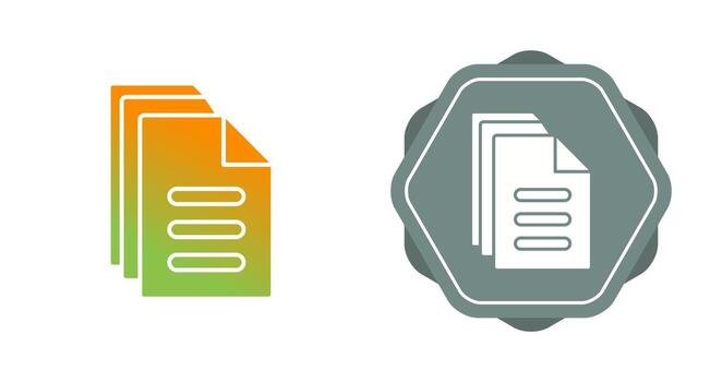 icono de vector de documento