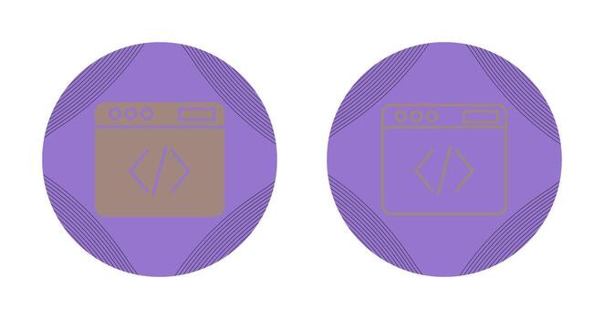 icono de vector de código