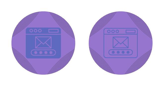 icono de vector de código de correo