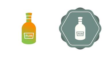 Bottle of Rum Vector Icon