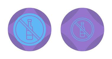 No Alcohol Vector Icon