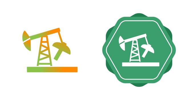 icono de vector de torre de perforación