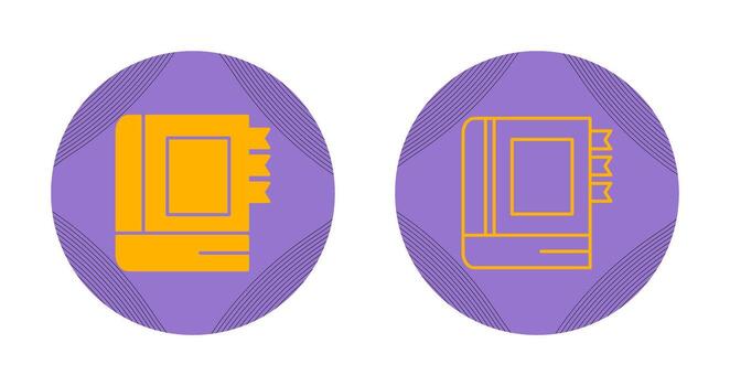 icono de vector de diario