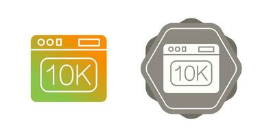 10k Vector Icon