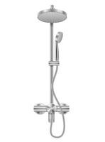 metal chrome shower head for bathroom vector illustration isolated on white background