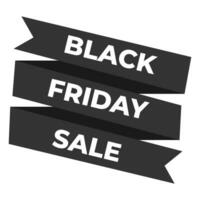 Black Friday label. Vector icon