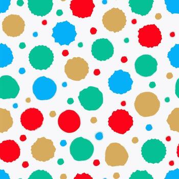 Hand drawn chaotic dots, spots and blobs vector seamless pattern. Endless texture for website, banner, print, card