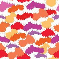 Wavy spots seamless pattern. Colorful abstraction. Wave splashes ripple abstract vector background. Pucker splashes